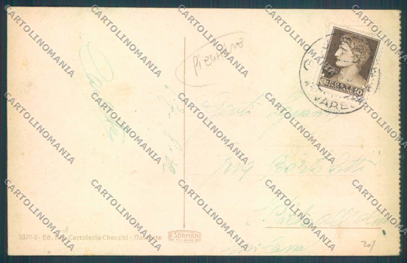 Varese Gavirate PIEGHINE cartolina LQ7362 – retro