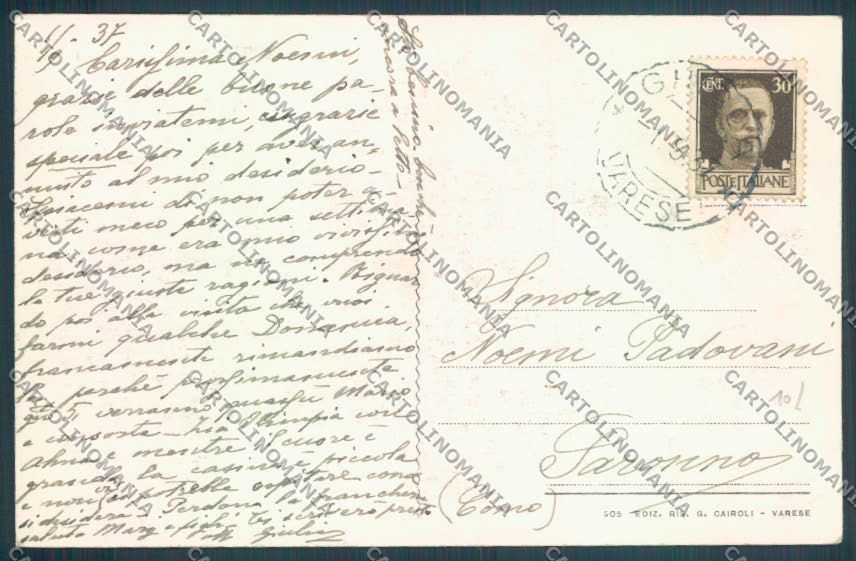 Varese Valganna Ghirla cartolina LQ7374 – retro