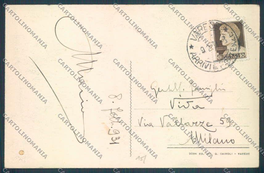 Varese Valganna Ghirla cartolina LQ7380 – retro