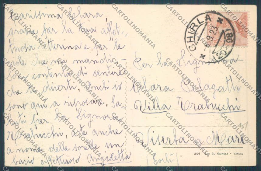 Varese Valganna Ghirla cartolina LQ7382 – retro