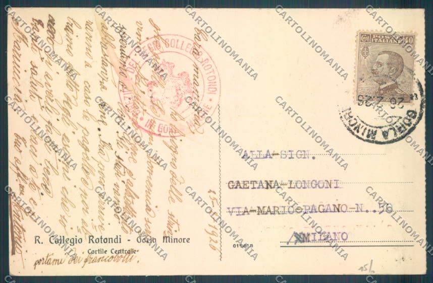 Varese Gorla Minore Collegio cartolina LQ7399 – retro