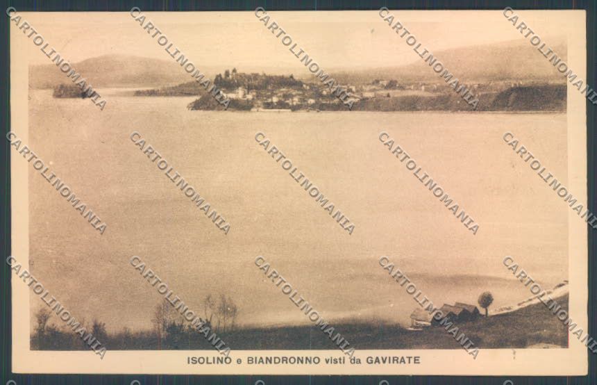 Varese Biandronno Isolino cartolina LQ7404 – fronte