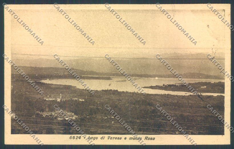 Varese Lago di PIEGHINA cartolina LQ7405 – fronte