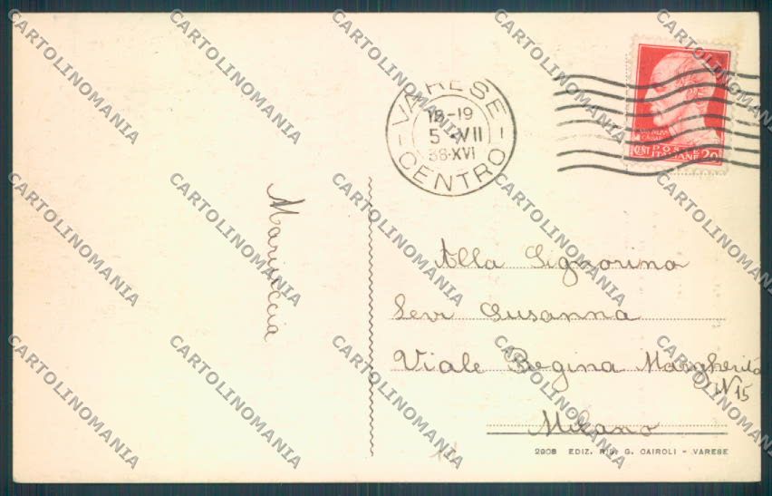 Varese Lago di Barca cartolina LQ7409 – retro