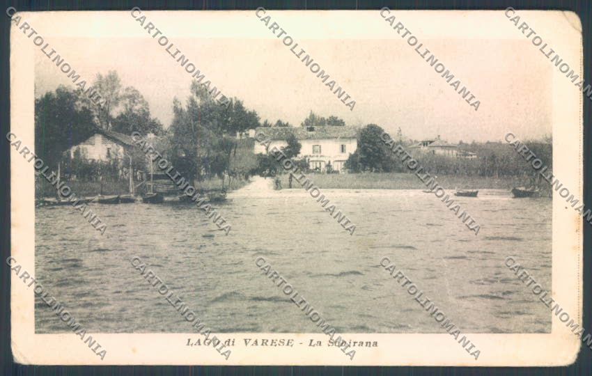 Varese Lago di PIEGHINE cartolina LQ7420 – fronte