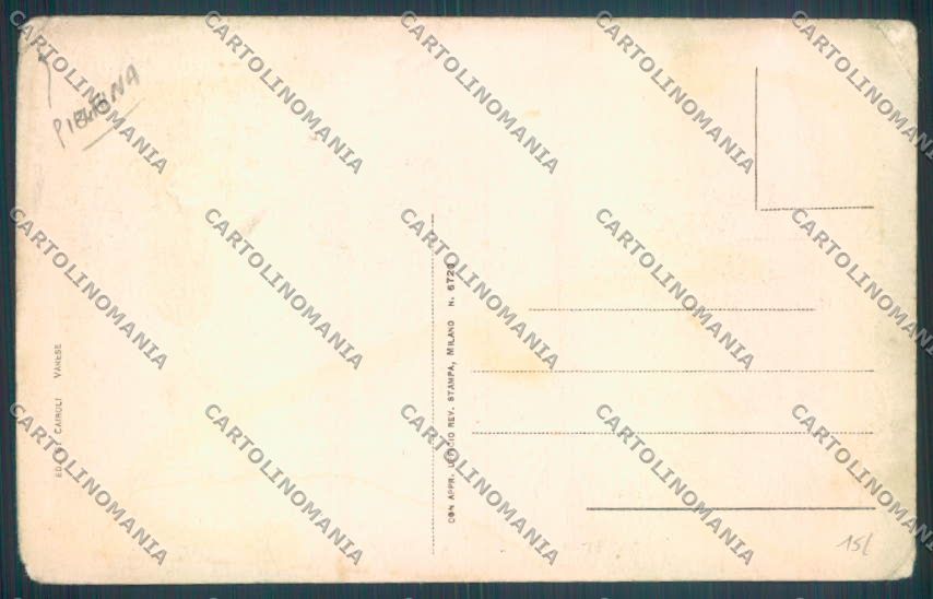 Varese Lago di PIEGHINE cartolina LQ7420 – retro