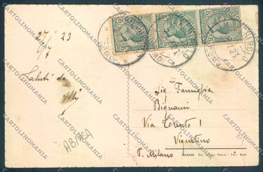 Varese Marchirolo ABRASA cartolina LQ7431 – retro