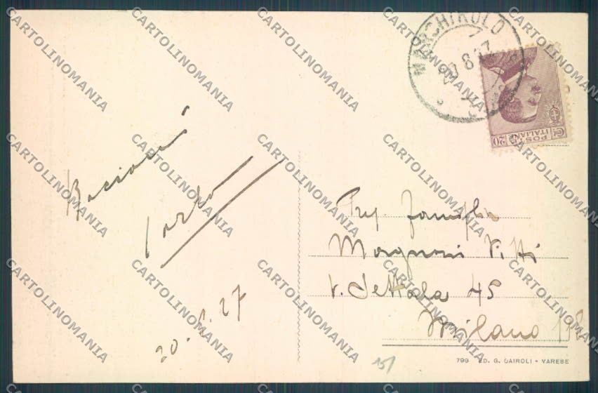 Varese Marchirolo cartolina LQ7465 – retro