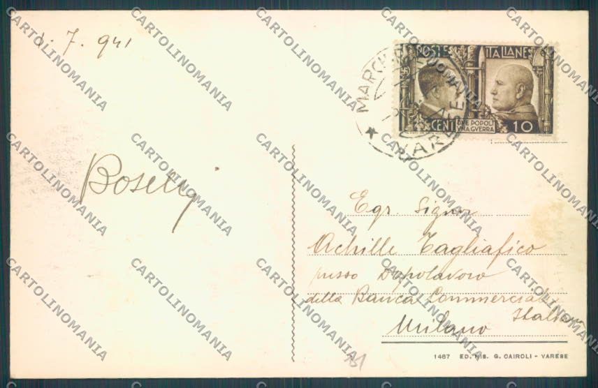 Varese Marchirolo cartolina LQ7467 – retro