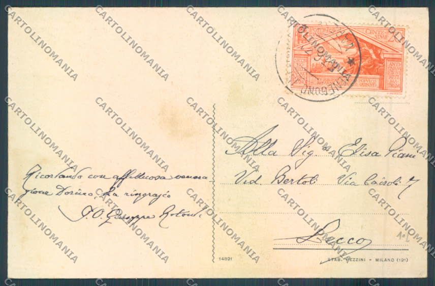 Varese Venegono cartolina LQ7494 – retro