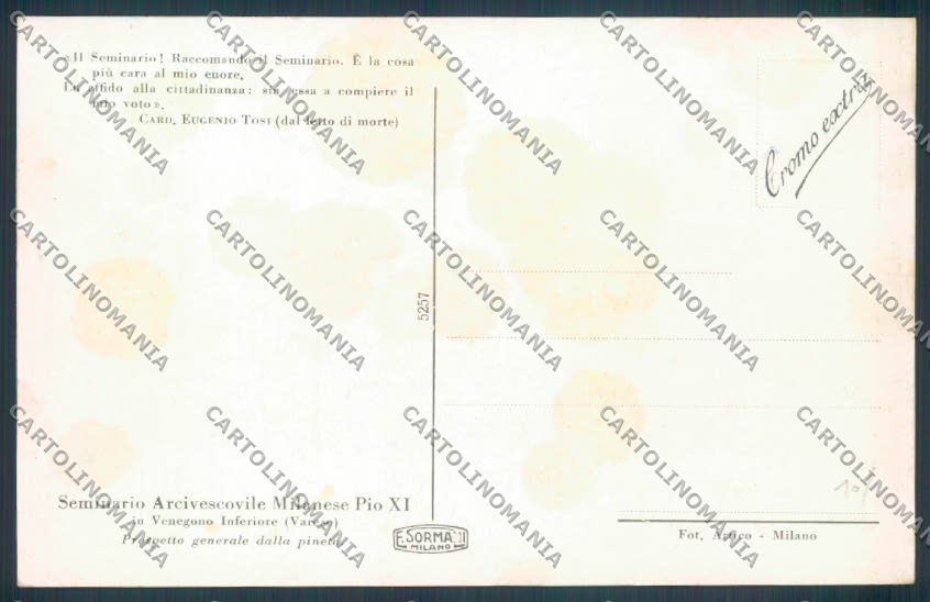 Varese Venegono cartolina LQ7495 – retro