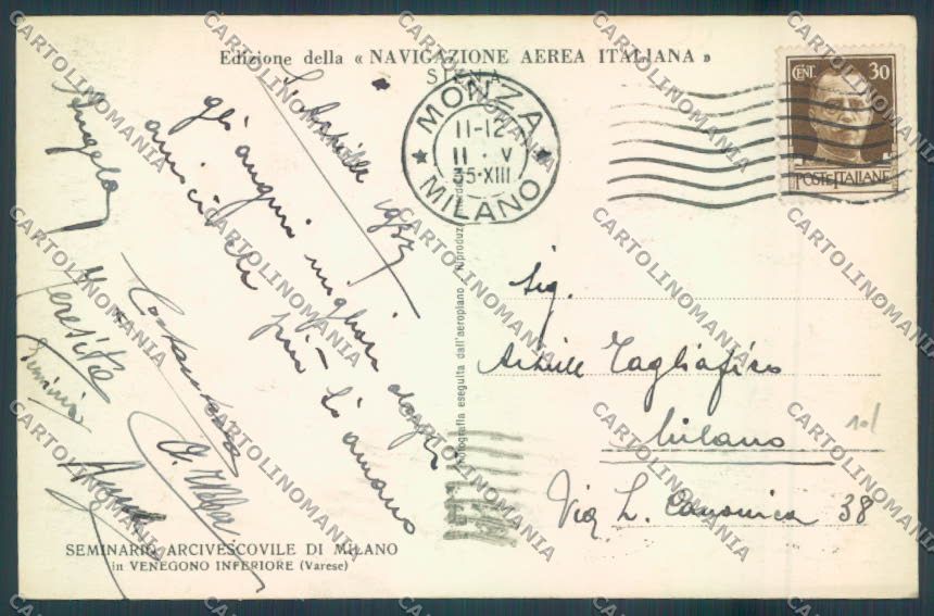 Varese Venegono Foto cartolina LQ7506 – retro