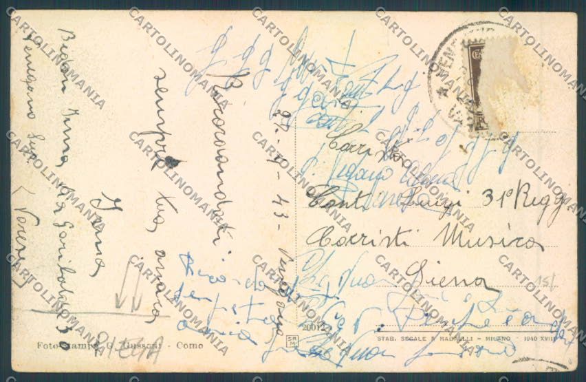 Varese Venegono PIEGA cartolina LQ7507 – retro