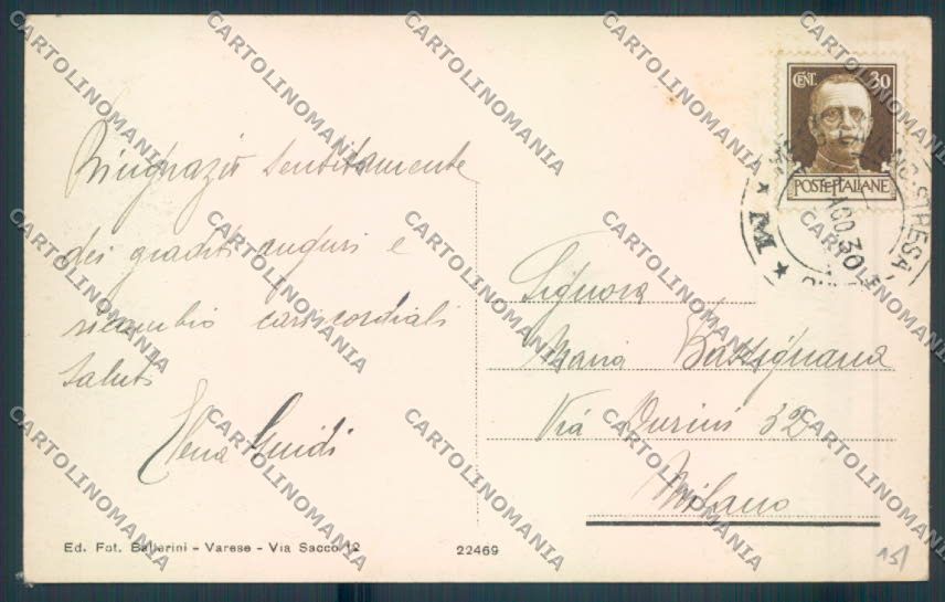 Varese Venegono cartolina LQ7511 – retro