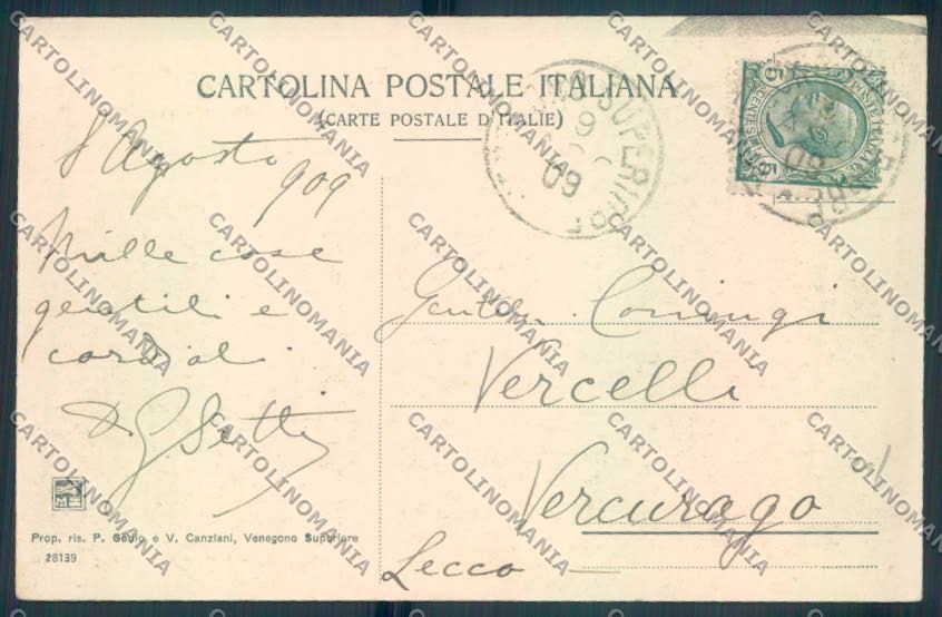 Varese Venegono cartolina LQ7512 – retro
