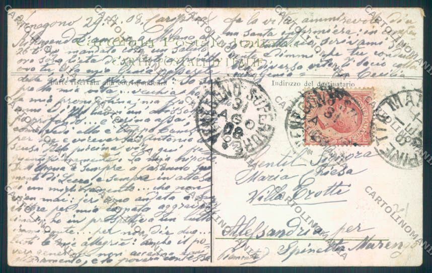 Varese Venegono Saluti da cartolina LQ7515 – retro