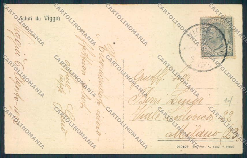 Varese Viggiù cartolina LQ7521 – retro