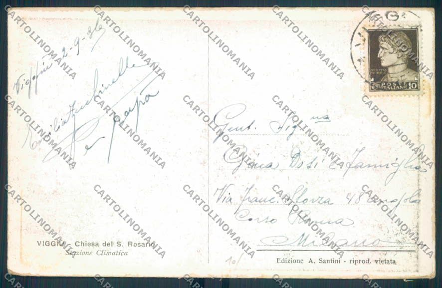 Varese Viggiù cartolina LQ7522 – retro