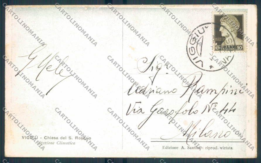 Varese Viggiù cartolina LQ7523 – retro