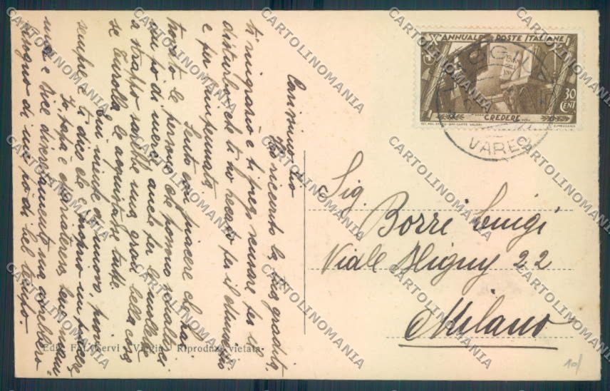 Varese Viggiù cartolina LQ7524 – retro