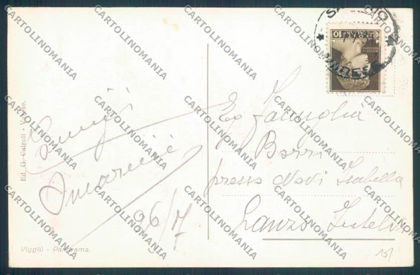 Varese Viggiù cartolina LQ7527 – retro