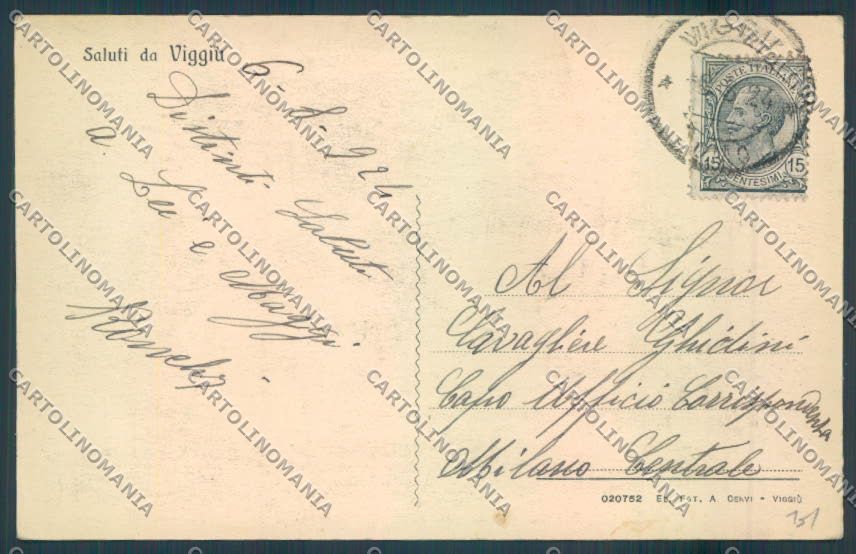 Varese Viggiù Saluti da cartolina LQ7537 – retro