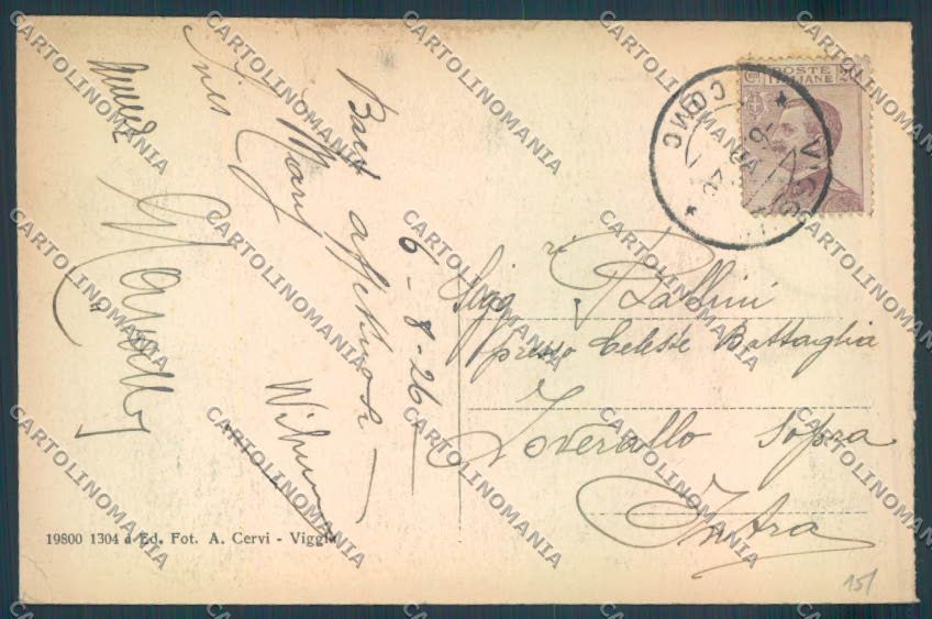 Varese Viggiù cartolina LQ7558 – retro