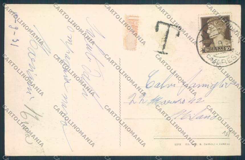 Varese Viggiù cartolina LQ7559 – retro