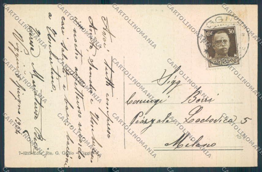 Varese Viggiù cartolina LQ7562 – retro