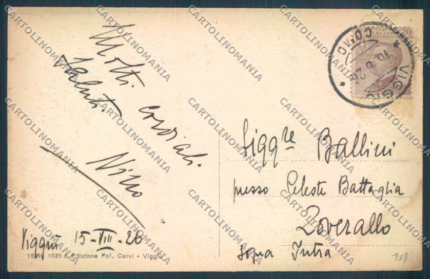 Varese Viggiù cartolina LQ7574 – retro