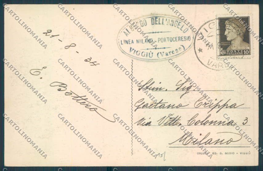 Varese Viggiù cartolina LQ7576 – retro