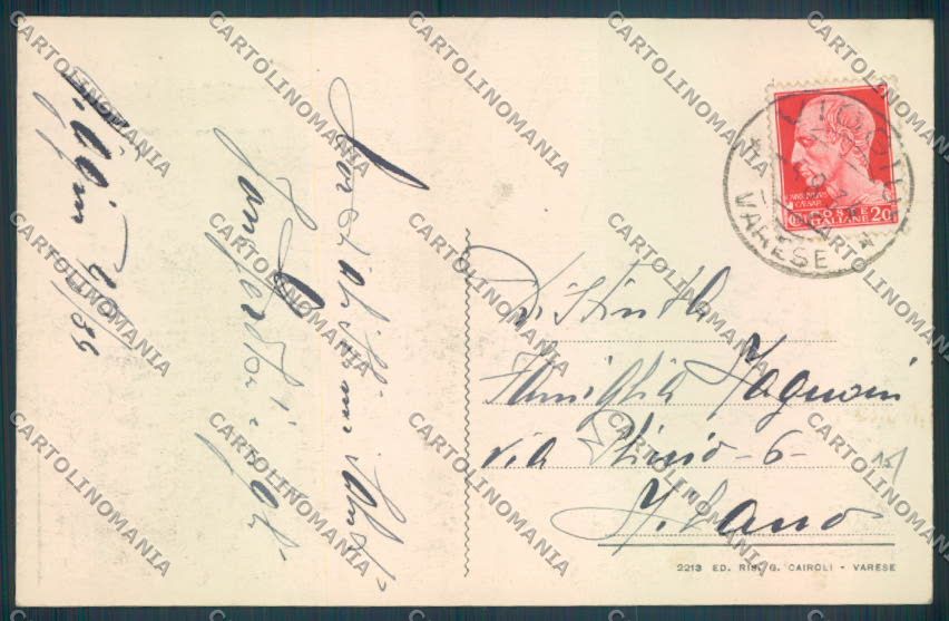 Varese Viggiù cartolina LQ7579 – retro