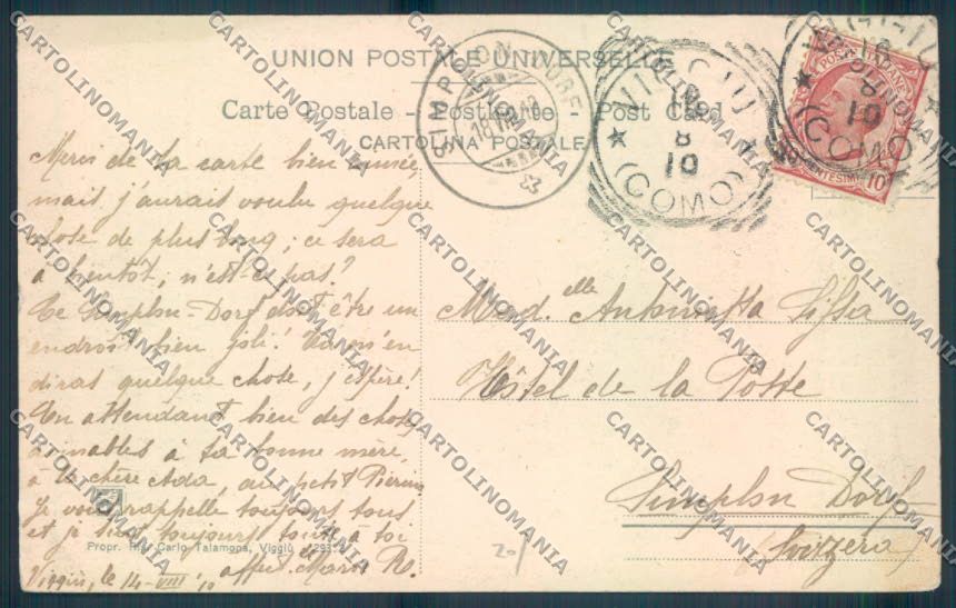 Varese Viggiù cartolina LQ7586 – retro
