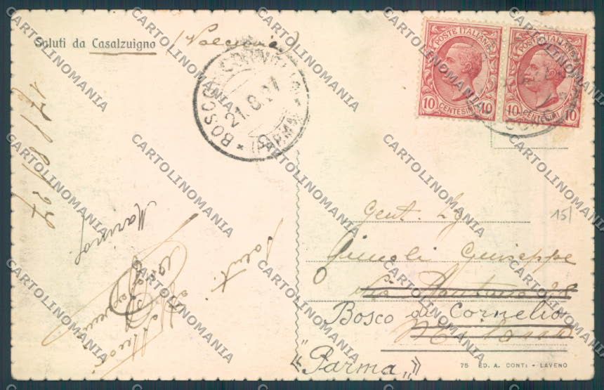 Varese Casalzuigno cartolina LQ7605 – retro
