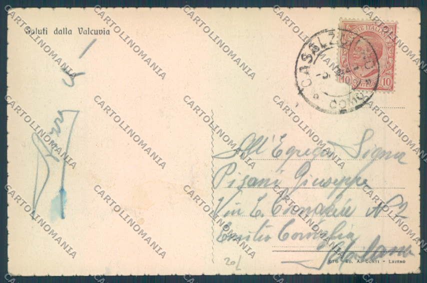 Varese Casalzuigno Saluti da cartolina LQ7612 – retro