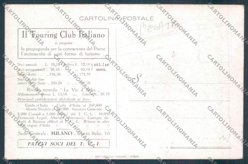 Varese Valganna PIEGATA cartolina LQ7660 – retro