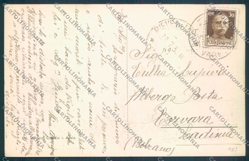 Varese Orino Azzio Monte Rosa cartolina LQ7684 – retro
