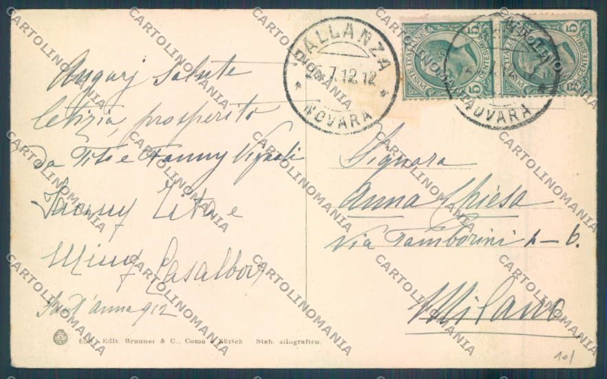 Varese Angera Battello cartolina LQ7715 – retro