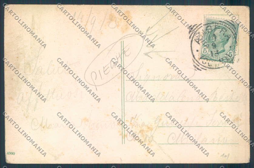 Varese Angera Battello PIEGHE cartolina LQ7716 – retro