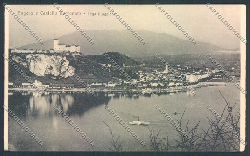 Varese Angera Battello cartolina LQ7717 – fronte