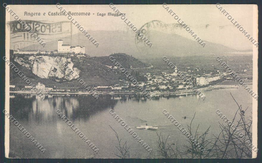 Varese Angera Battello PIEGATA cartolina LQ7720 – fronte