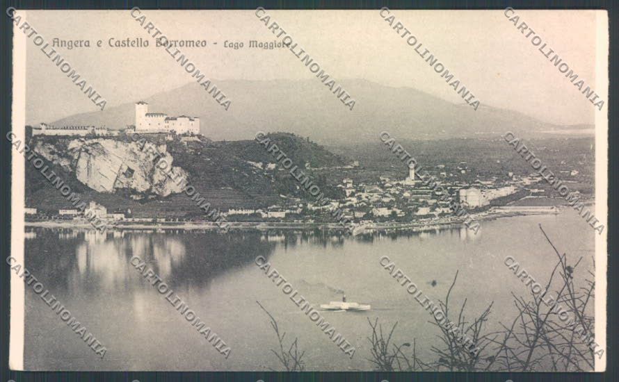 Varese Angera Battello cartolina LQ7727 – fronte