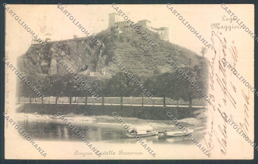 Varese Angera Barca cartolina LQ7743 – fronte