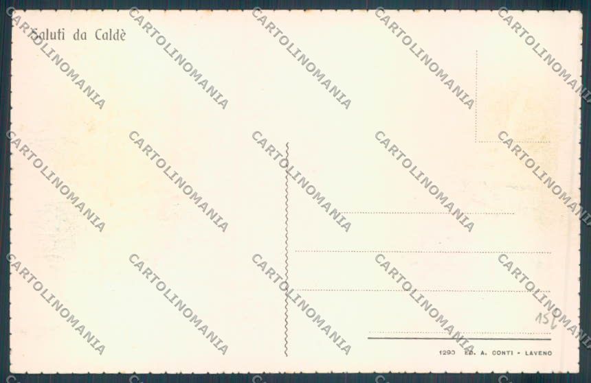 Varese Castelveccana Caldè Saluti da cartolina LQ7802 – retro