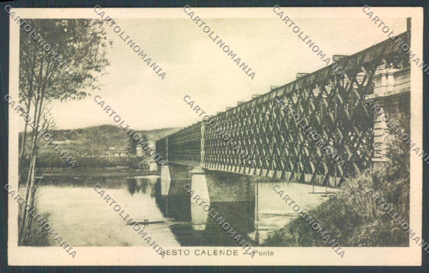 Varese Sesto Calende Ponte cartolina LQ7823 – fronte