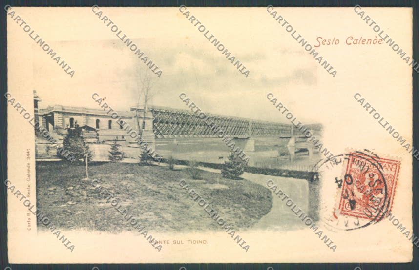 Varese Sesto Calende Ponte cartolina LQ7829 – fronte
