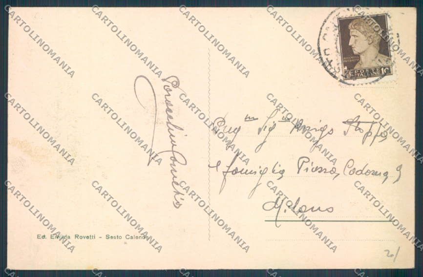 Varese Sesto Calende Saluti da cartolina LQ7838 – retro