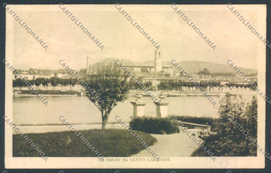 Varese Sesto Calende Saluti da cartolina LQ7847 – fronte