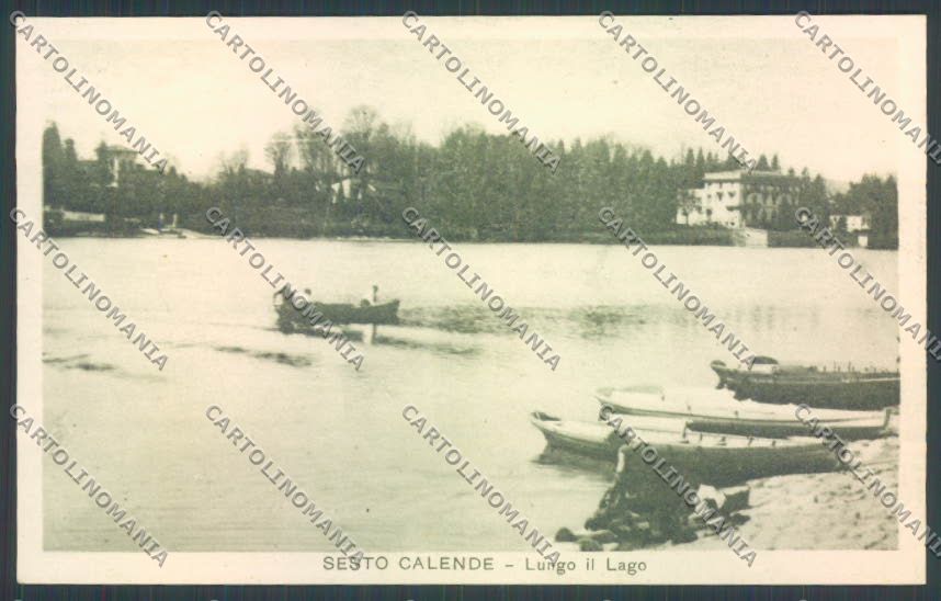 Varese Sesto Calende Barca cartolina LQ7850 – fronte