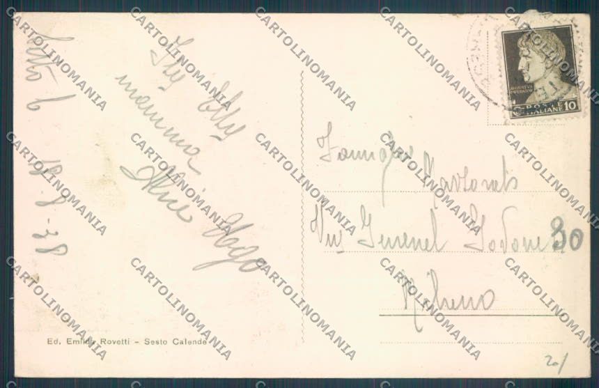 Varese Sesto Calende Barca cartolina LQ7854 – retro